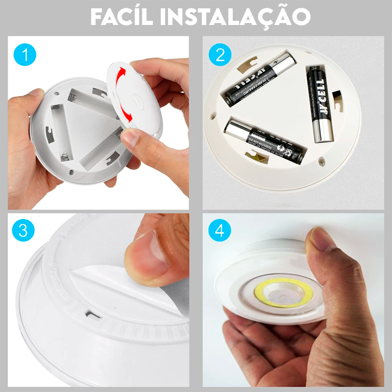 Luz LED Inteligente de Alta Intensidade com Controle Remoto